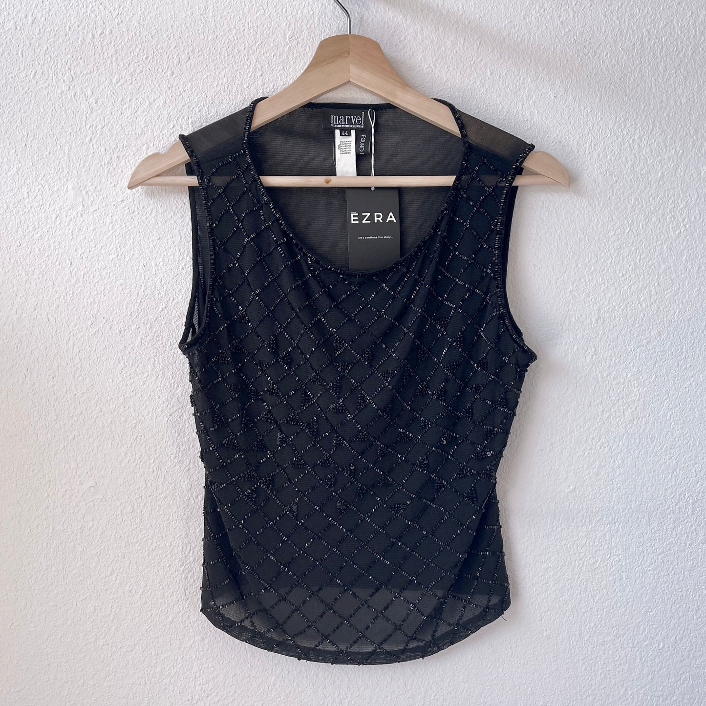 Vintage La Perla Beaded Mesh Tank - SHOP EZRA