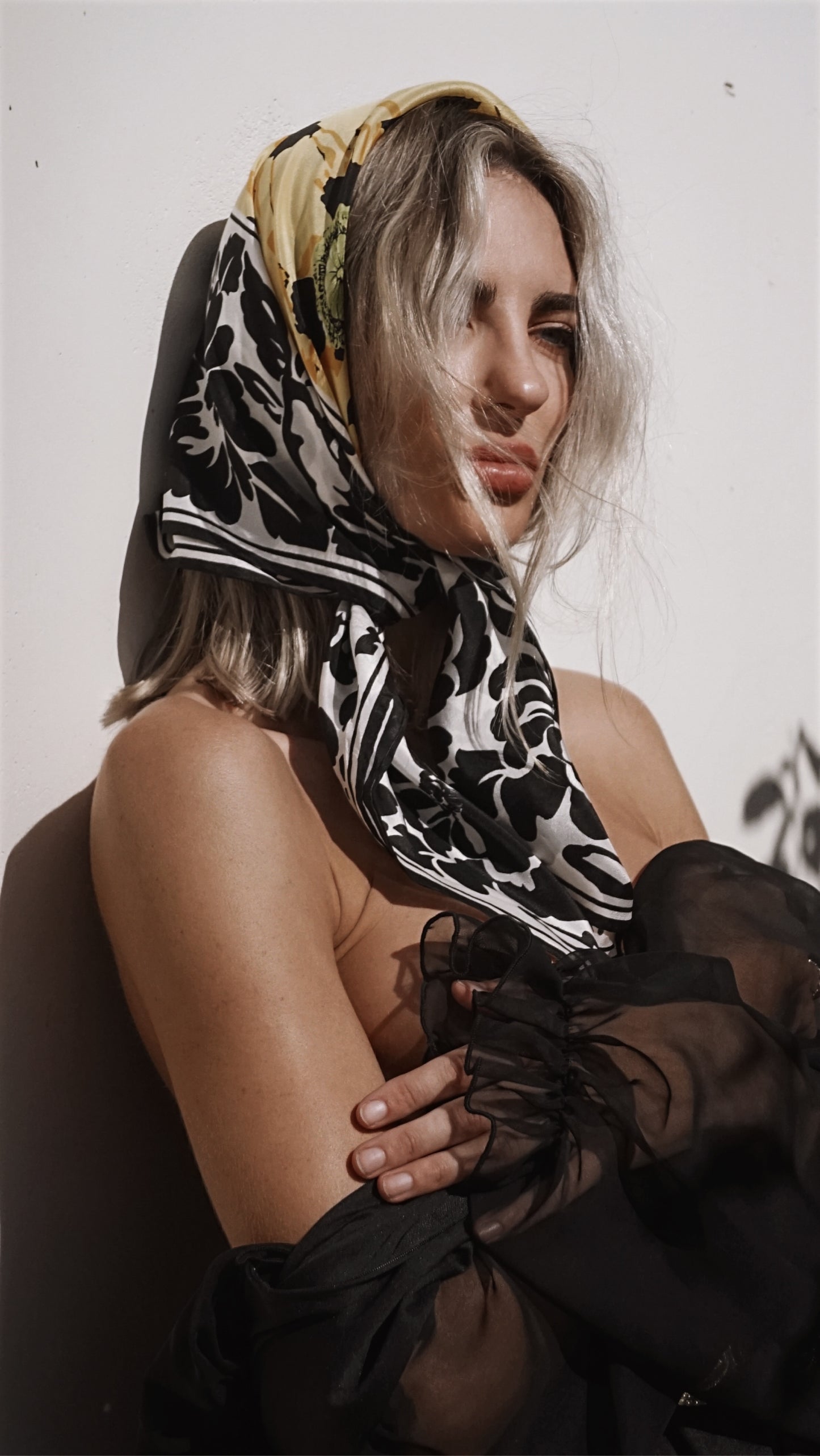 Vintage 90’s Adrienne Vittadin Silk Square Scarf - SHOP EZRA