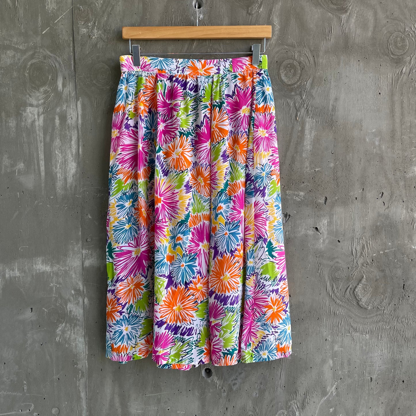 Vintage 80’s Christian Dior Floral Print Skirt - SHOP EZRA