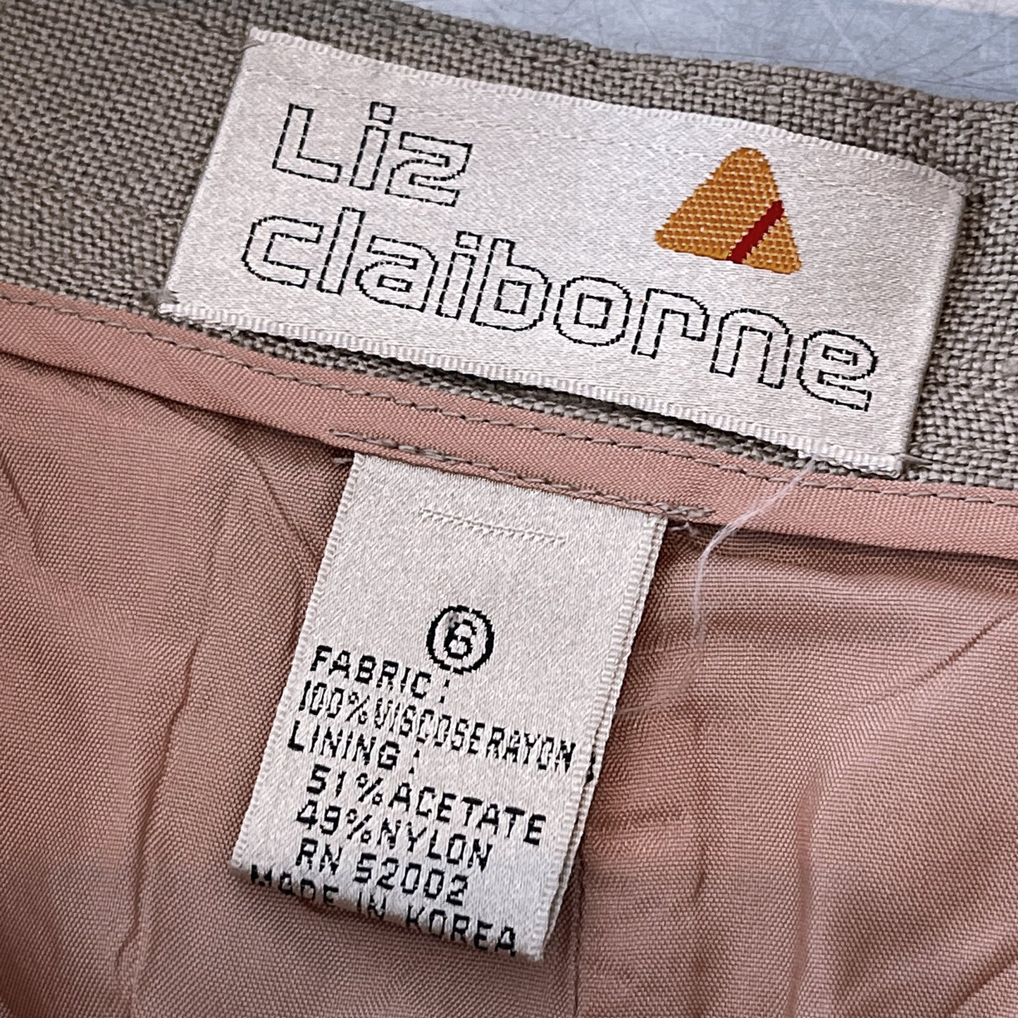 Vintage 80’s Liz Claiborne Skirt in Tan - SHOP EZRA