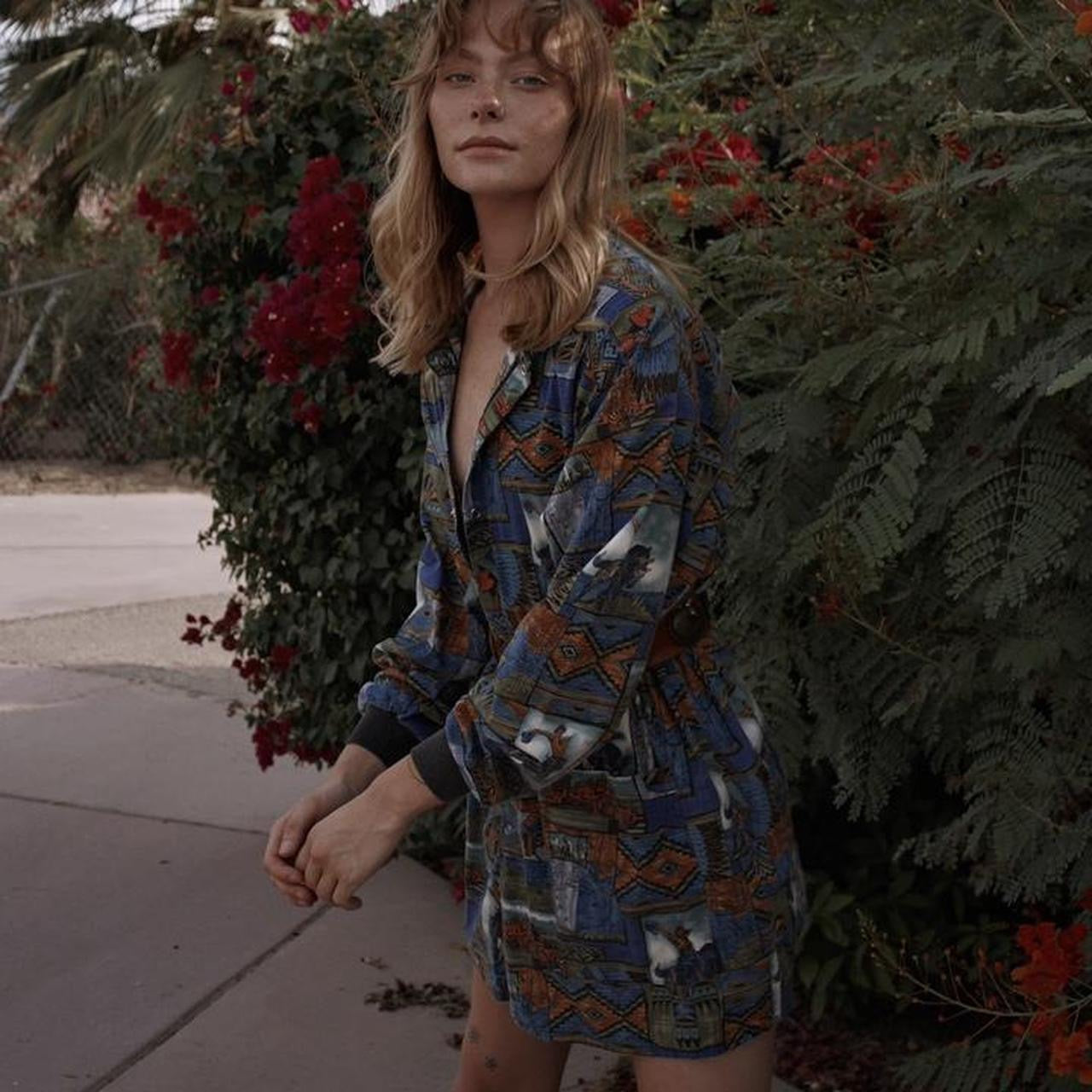 Vintage 90’s Western Novelty Print Mini Dress Tunic - SHOP EZRA