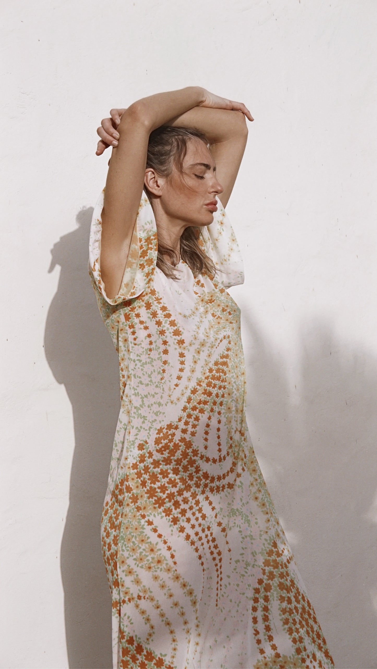 Vintage Semi Sheer Floral Dress - SHOP EZRA