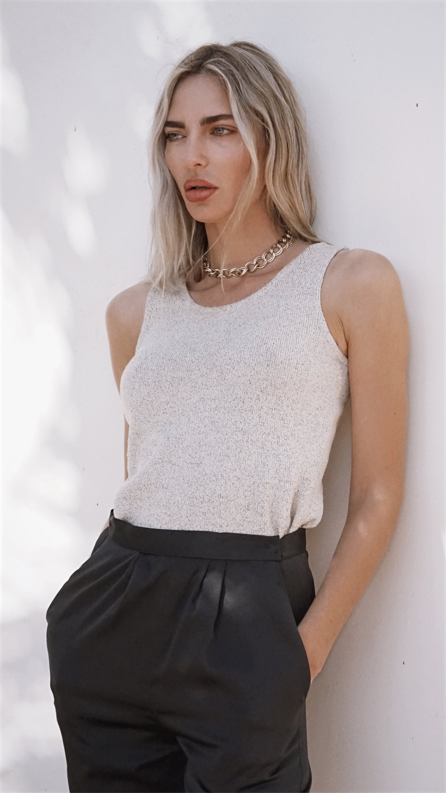 Vintage 80’s St. John Knit Sleeveless Top - SHOP EZRA