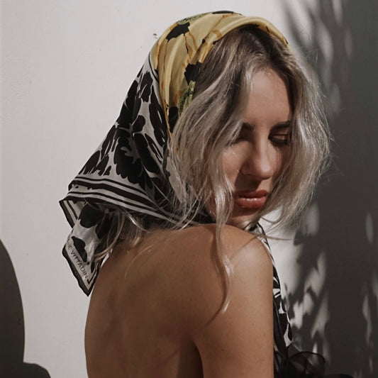 Vintage 90’s Adrienne Vittadin Silk Square Scarf - SHOP EZRA