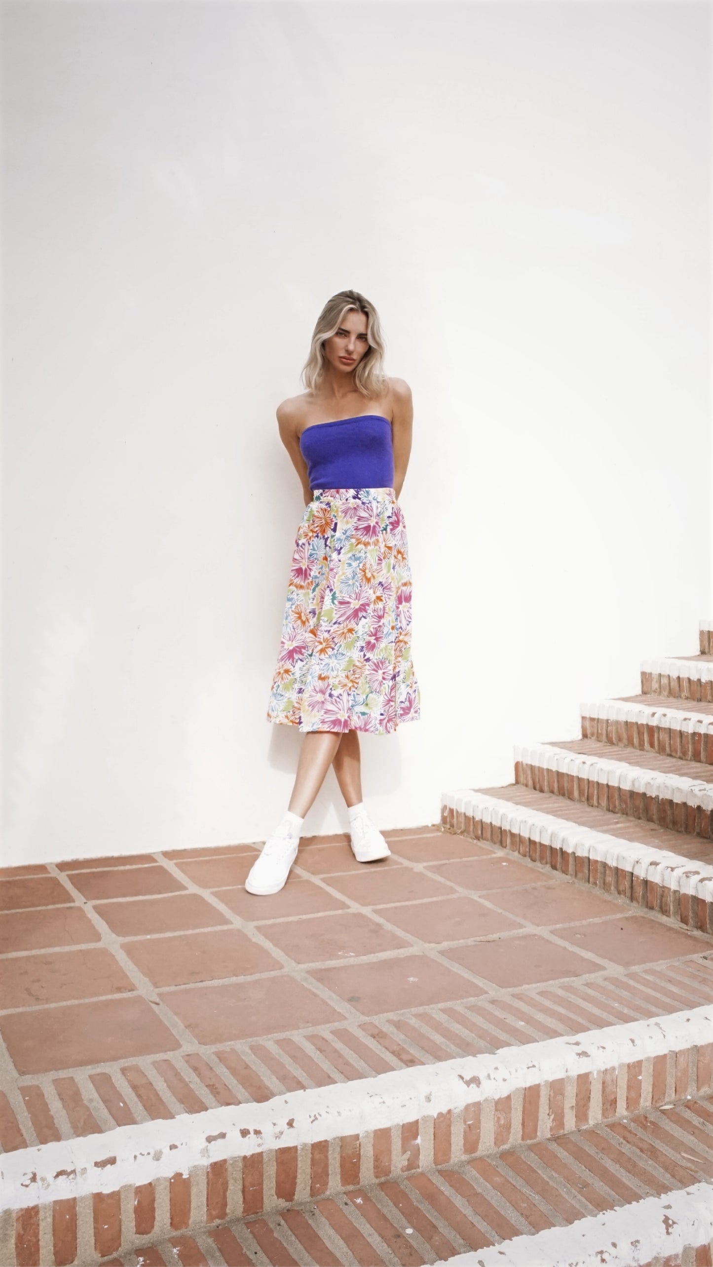 Vintage 90’s Knit Tube Top in Purple - SHOP EZRA