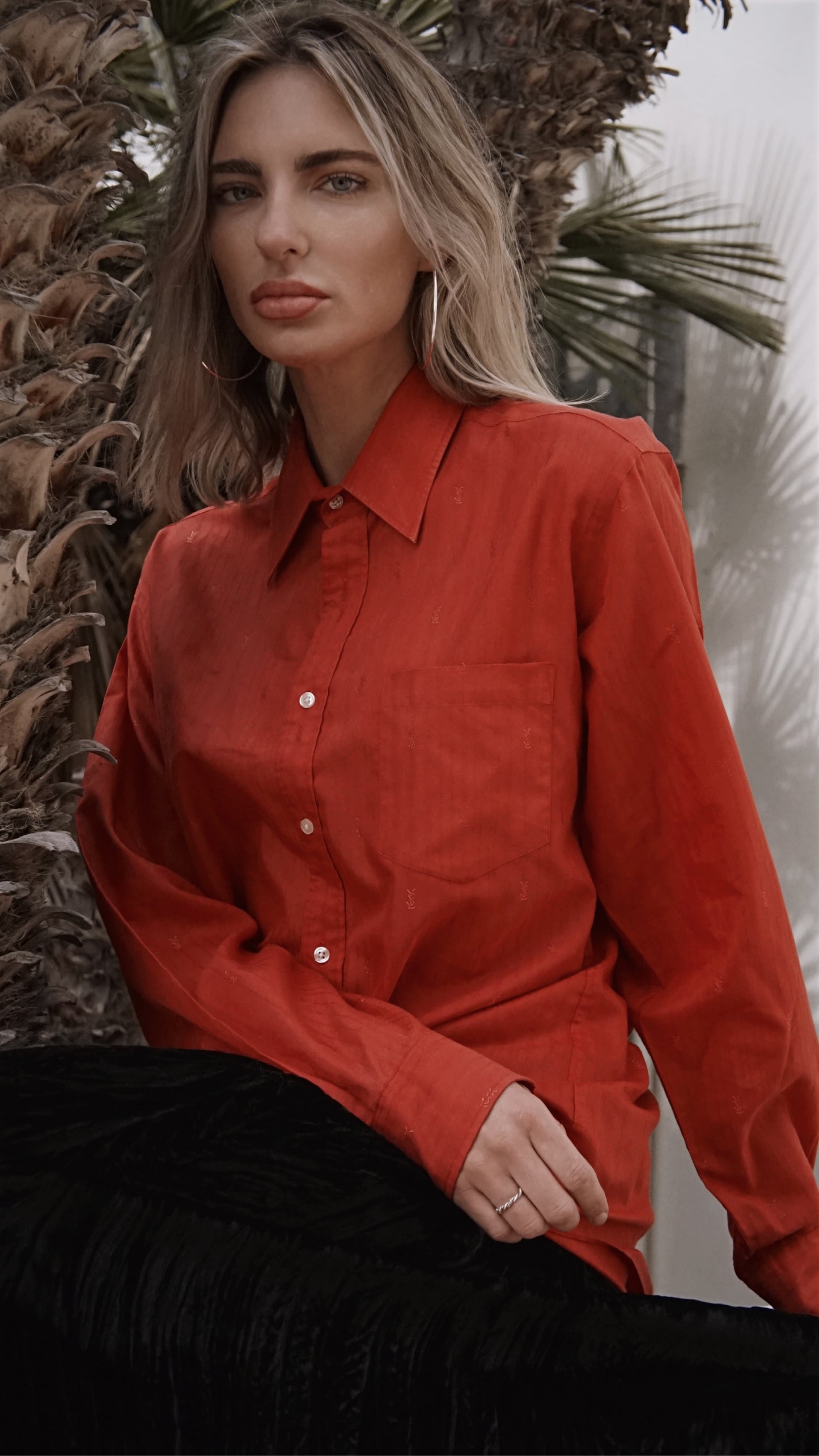 Vintage Yves Saint Laurent YSL Monogram Top - SHOP EZRA