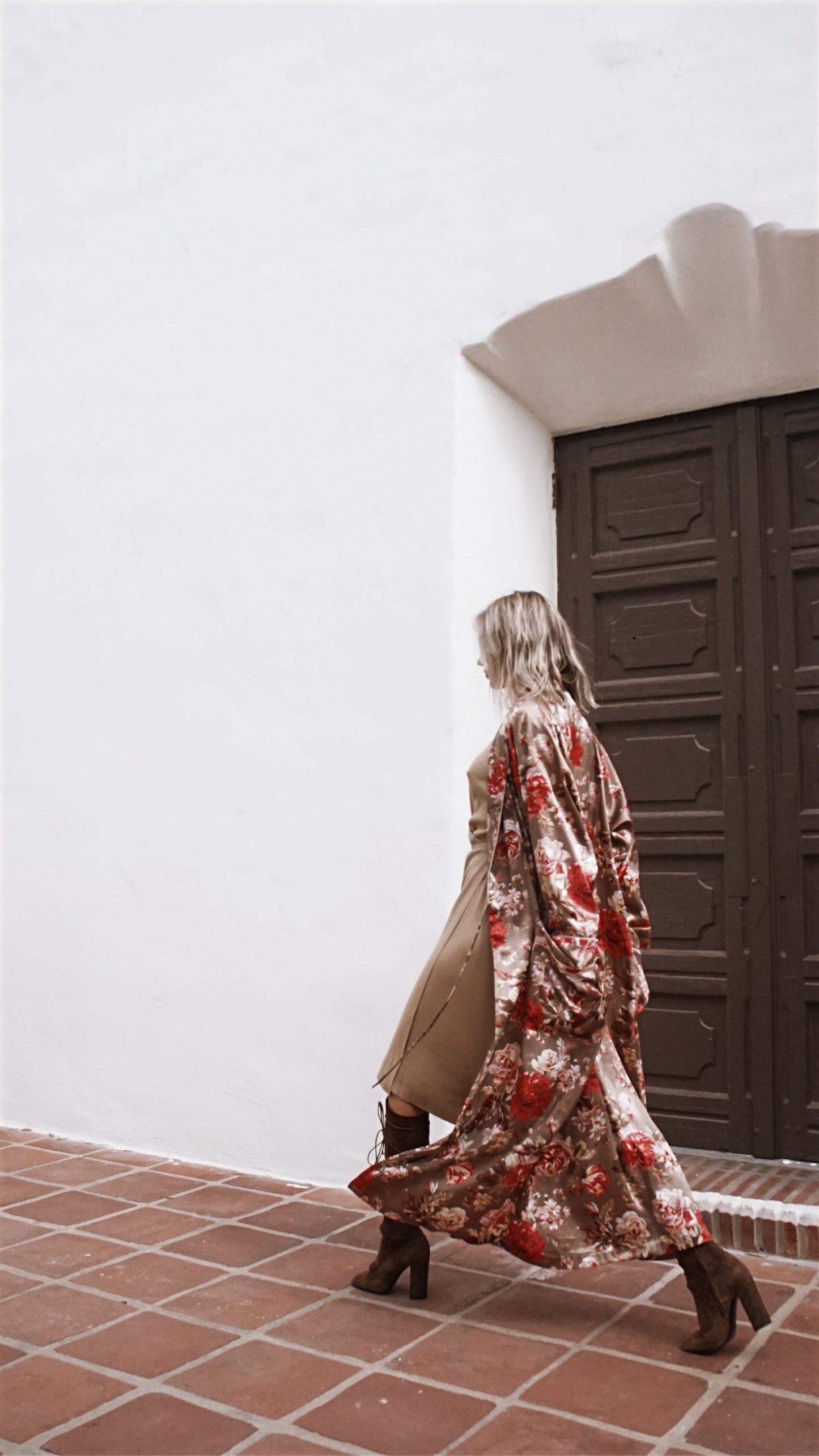 Vintage 80’s Christian Dior Floral Robe Kimono - SHOP EZRA