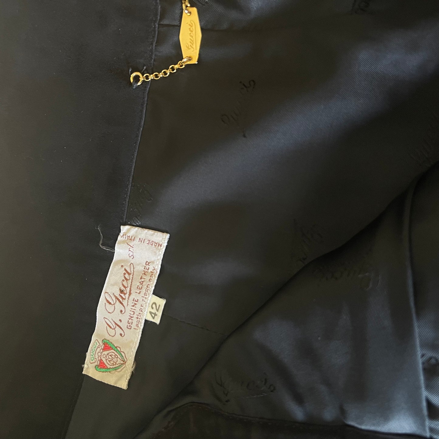 Vintage Gucci Suede Pencil Skirt - Your Vintage Neighbor