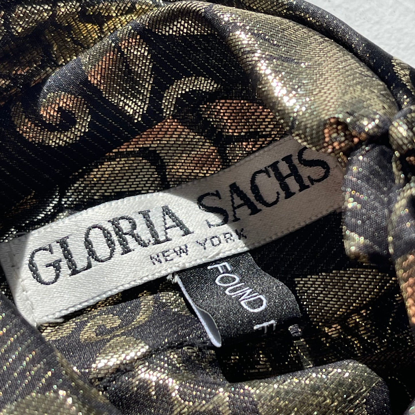 Vintage Gloria Sachs Silk Metallic Gold Blouse 70’s 80’s - SHOP EZRA