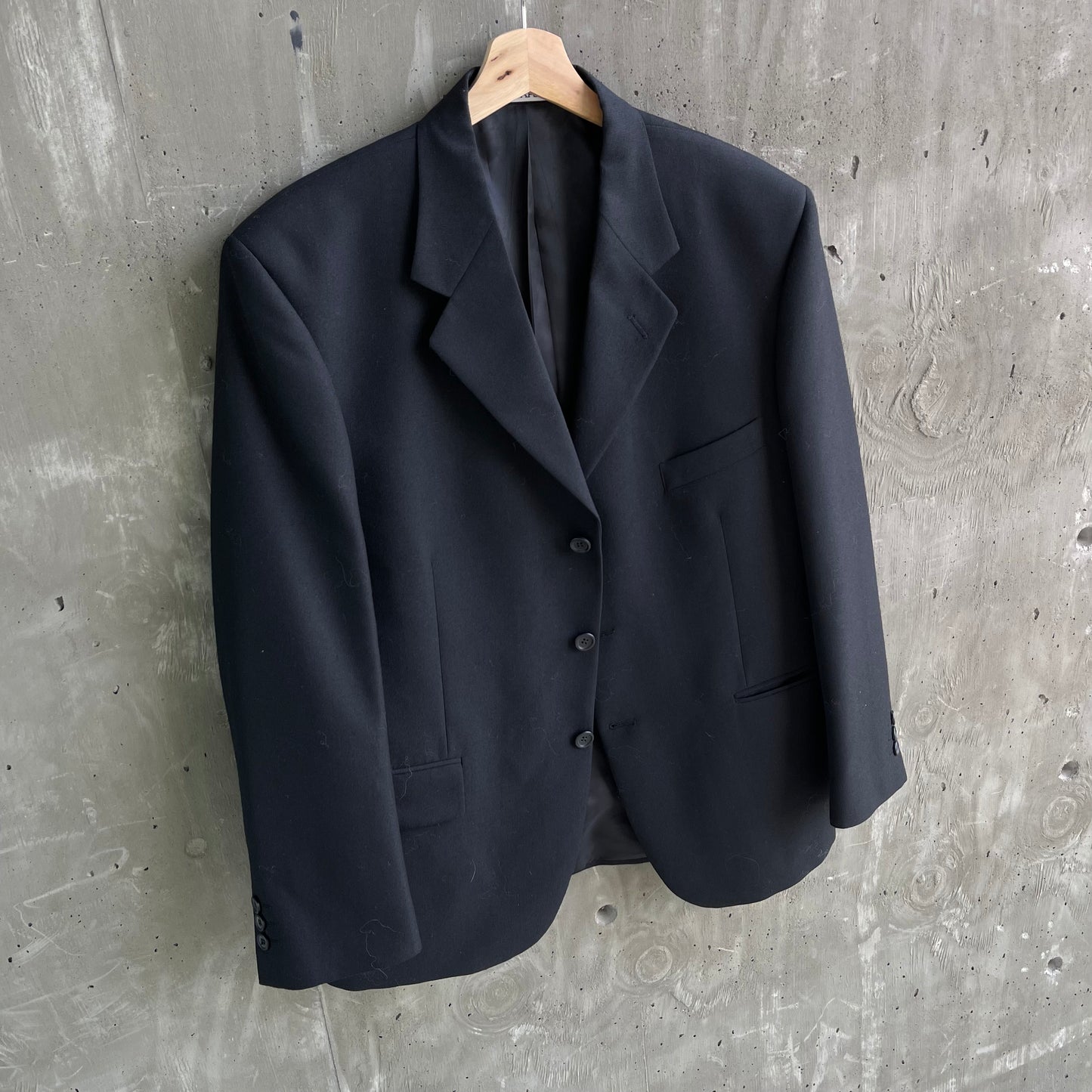 Vintage 90’s Emanuel Ungaro Wool Blazer in Black - SHOP EZRA