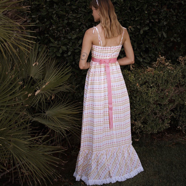 Vintage Union Made Prairie Cottagecore Gingham Dress - SHOP EZRA