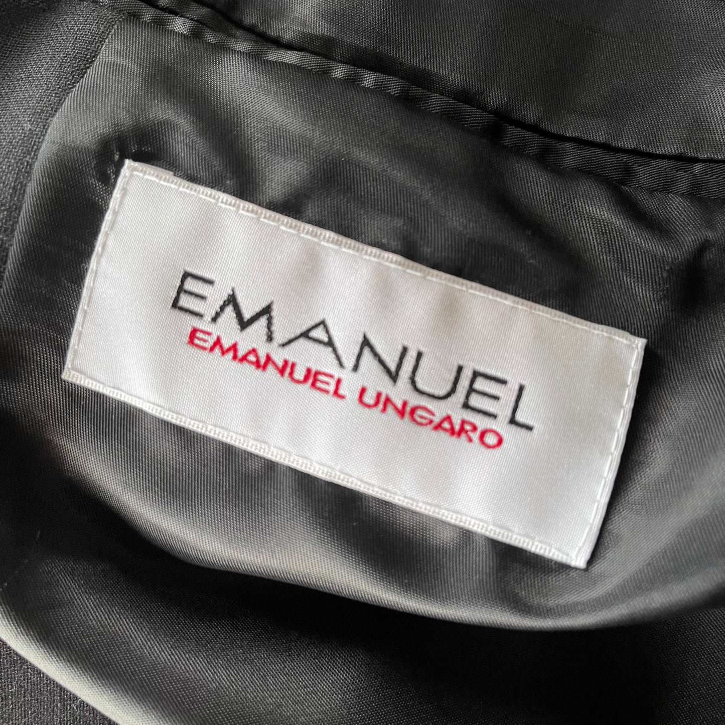 Vintage 90’s Emanuel Ungaro Wool Blazer in Black - SHOP EZRA