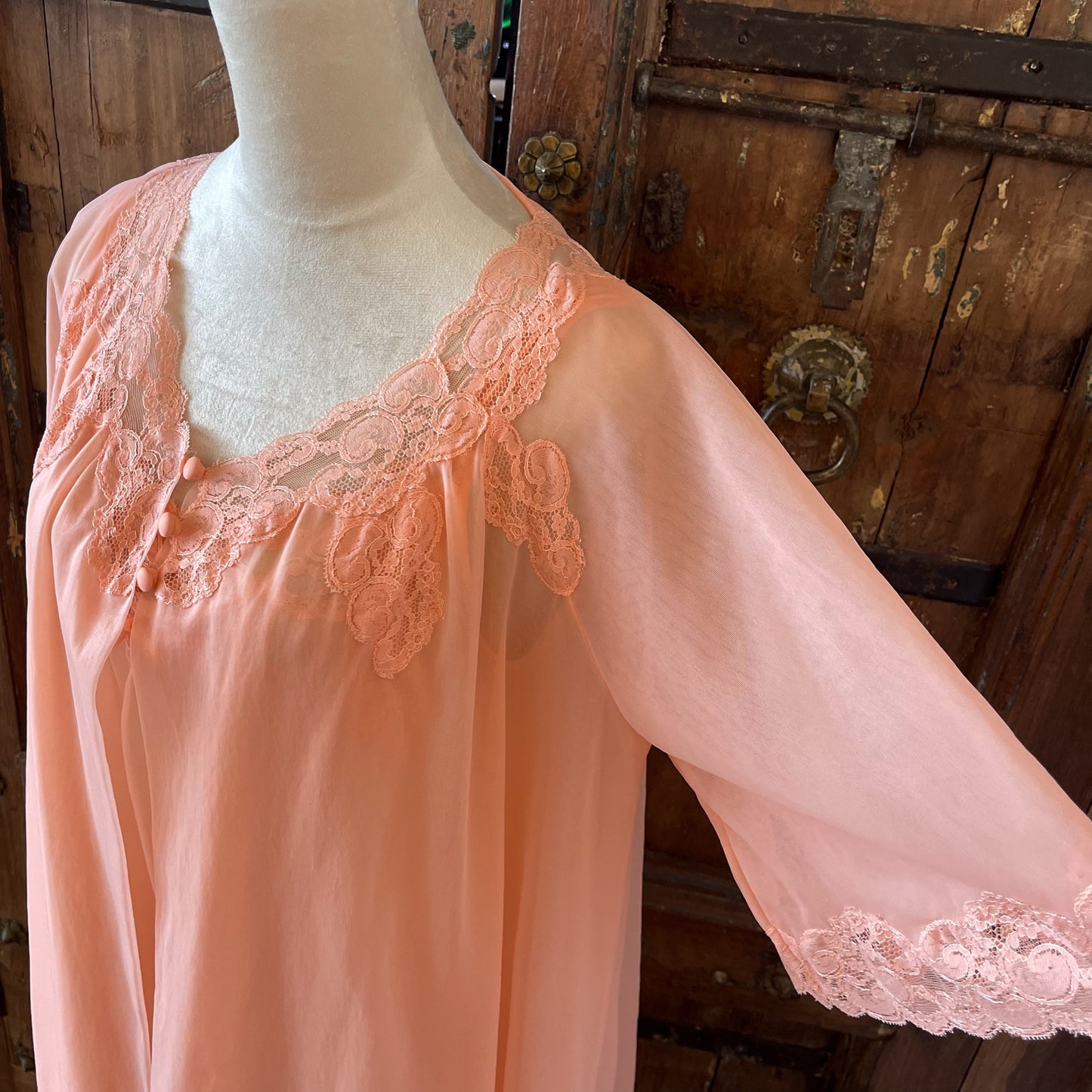 1960s Vintage Slip Bed Jacket Set
