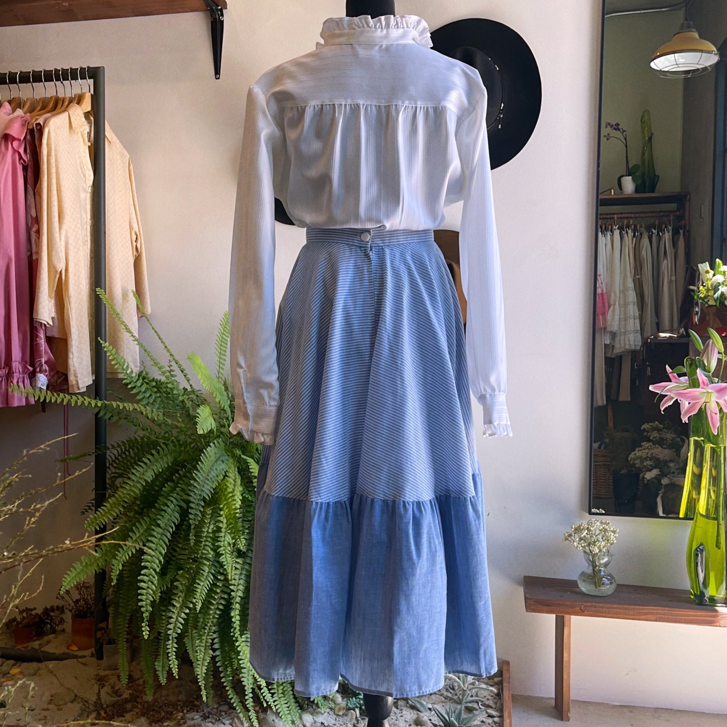 1960s Handmade Vintage Cotton Skirt 26