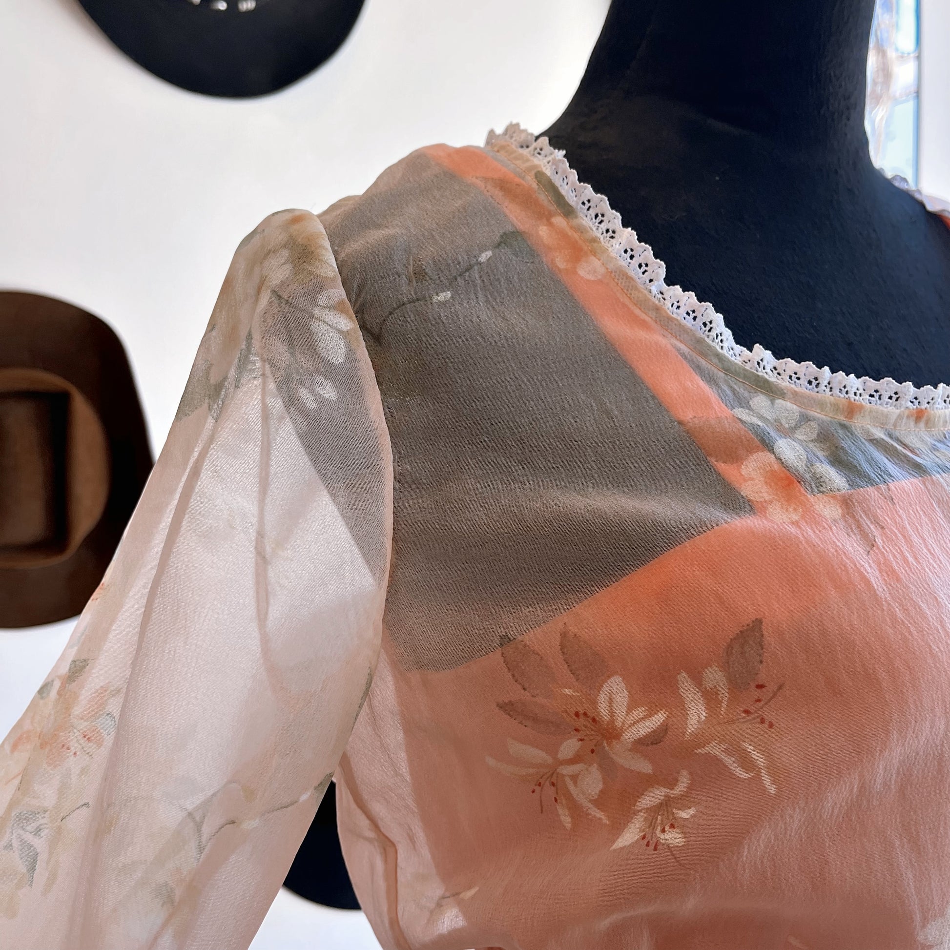 Vintage 70’s Floral Chiffon Dress - Your Vintage Neighbor