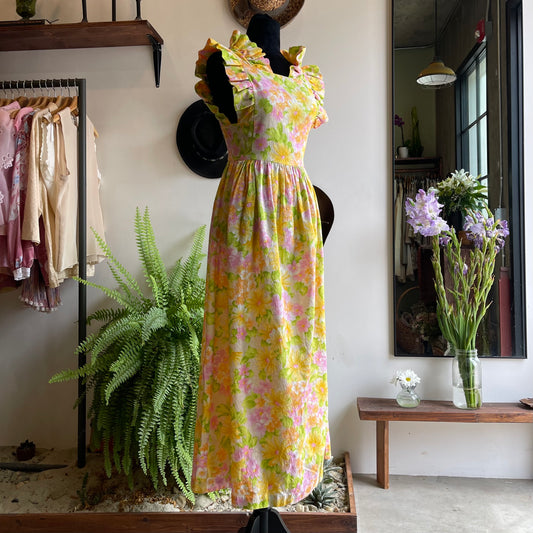 60’s Vintage Handmade Floral Dress