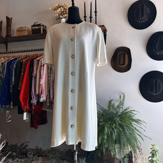Vintage 80’s Castleberry Short Sleeve Shift Dress - Your Vintage Neighbor