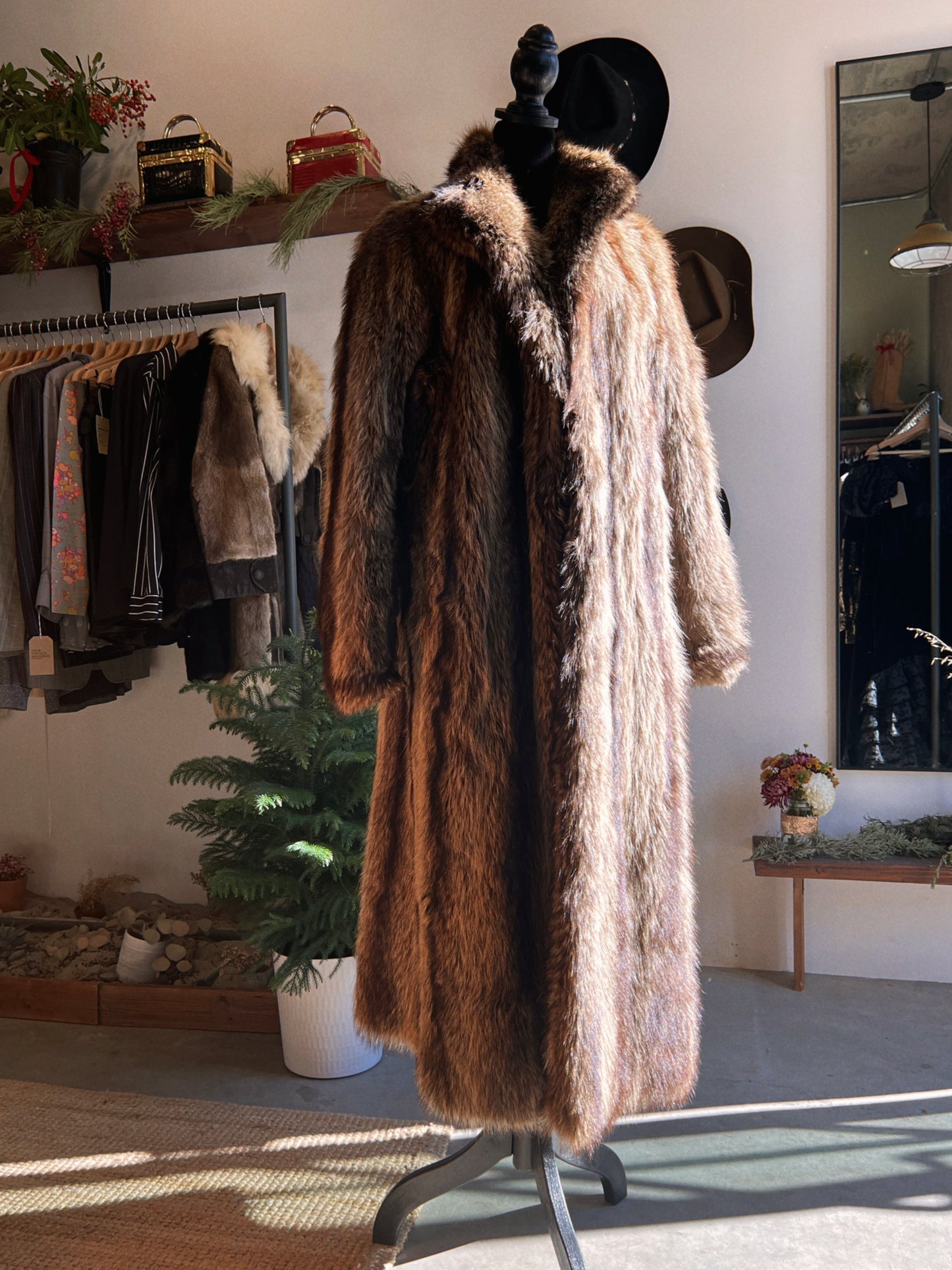 RESERVED / Vintage Givenchy Haute Fourrures Raccoon Fur Coat