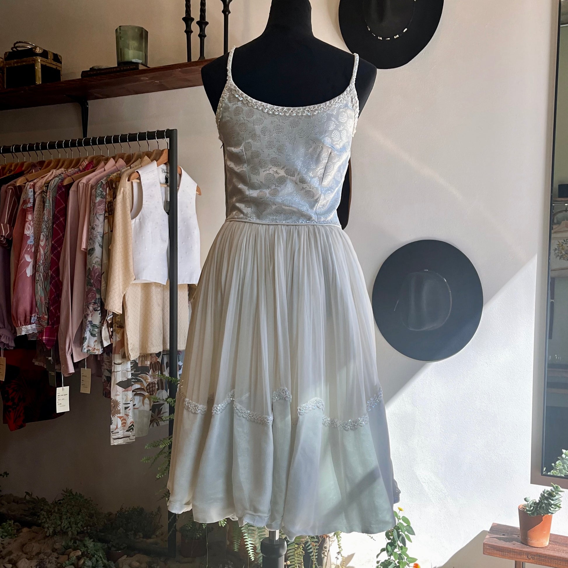 Vintage 50’s Silk Chiffon Dress - Your Vintage Neighbor