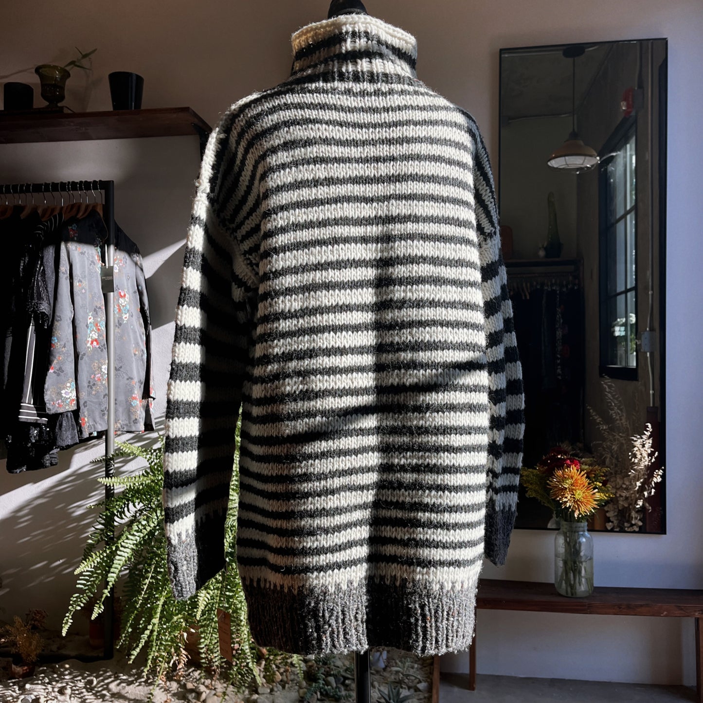 Vintage Knit Oversized Wool Sweater