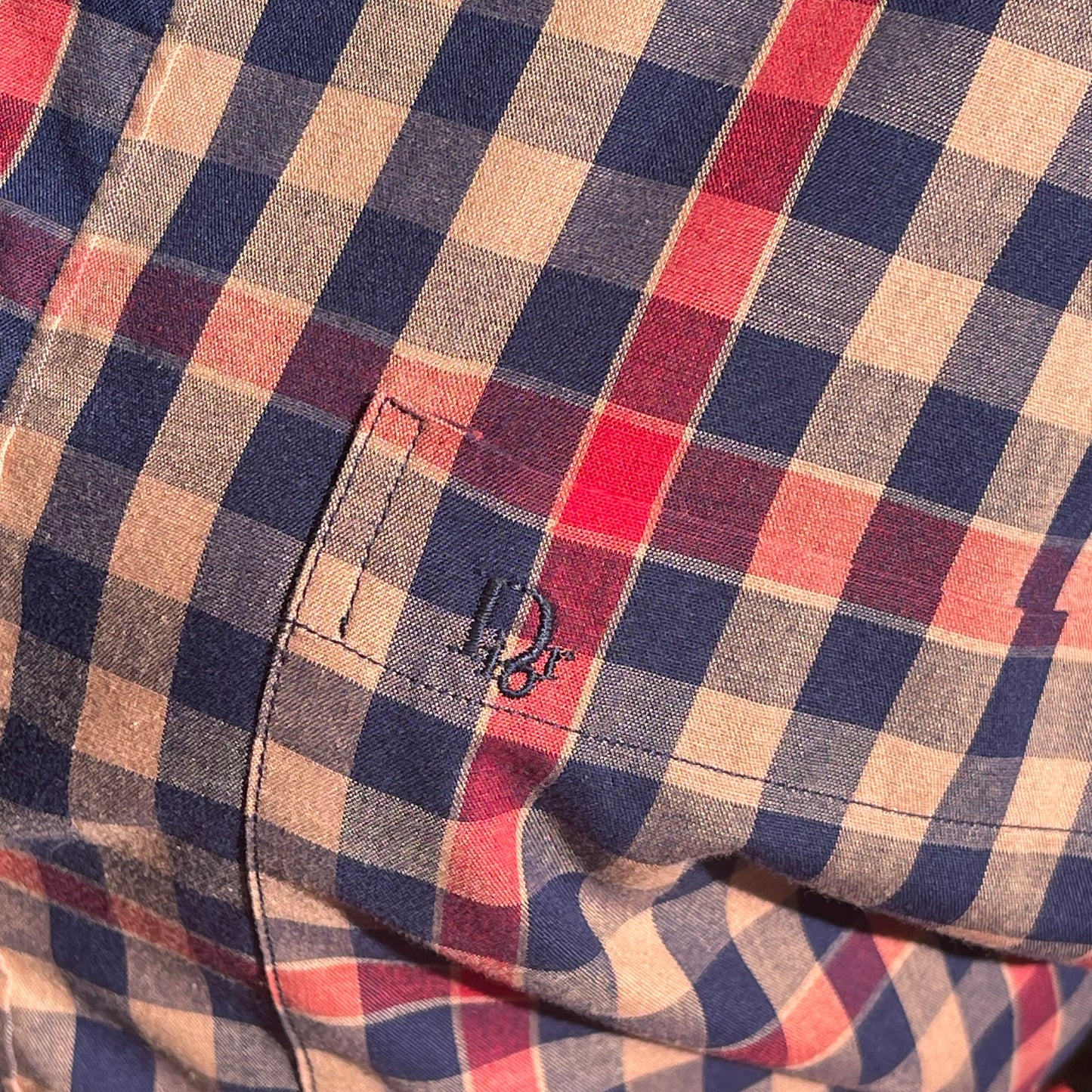 1980s Vintage Christian Dior Plaid Button-Up