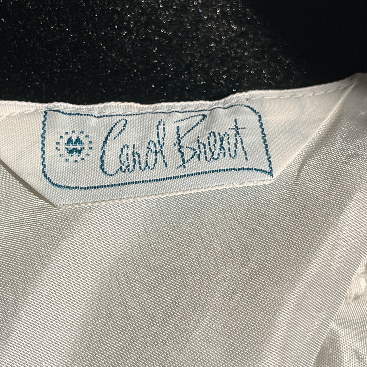 1960s Carol Brent Metallic Short Sleeve Top / Jacket