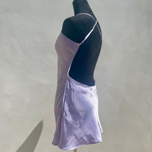 Vintage Y2K Low Back Satin Slip Dress
