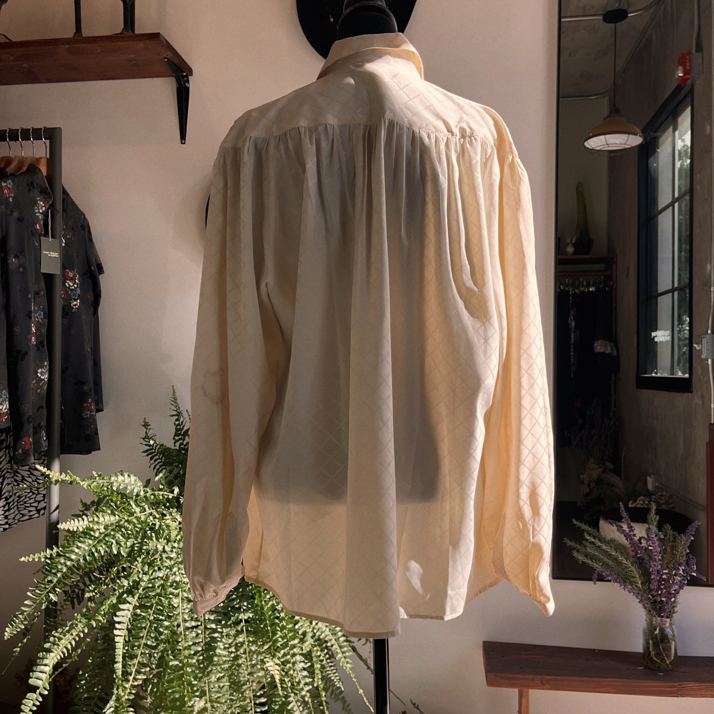 1980s Vintage I. Magnin Satin Blouse