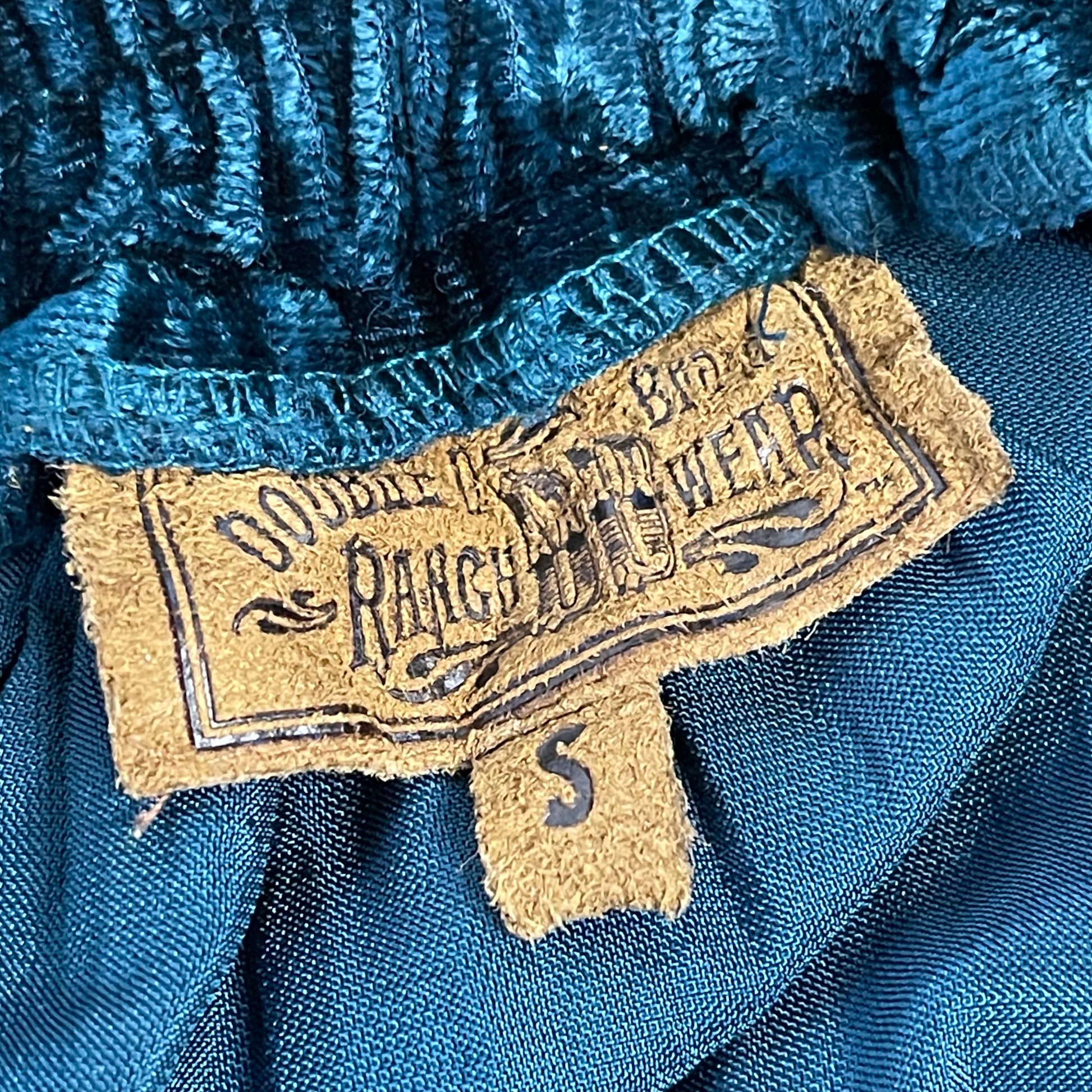 Vintage Double D Ranch Wear Crushed Velvet Broom Skirt - SHOP EZRA