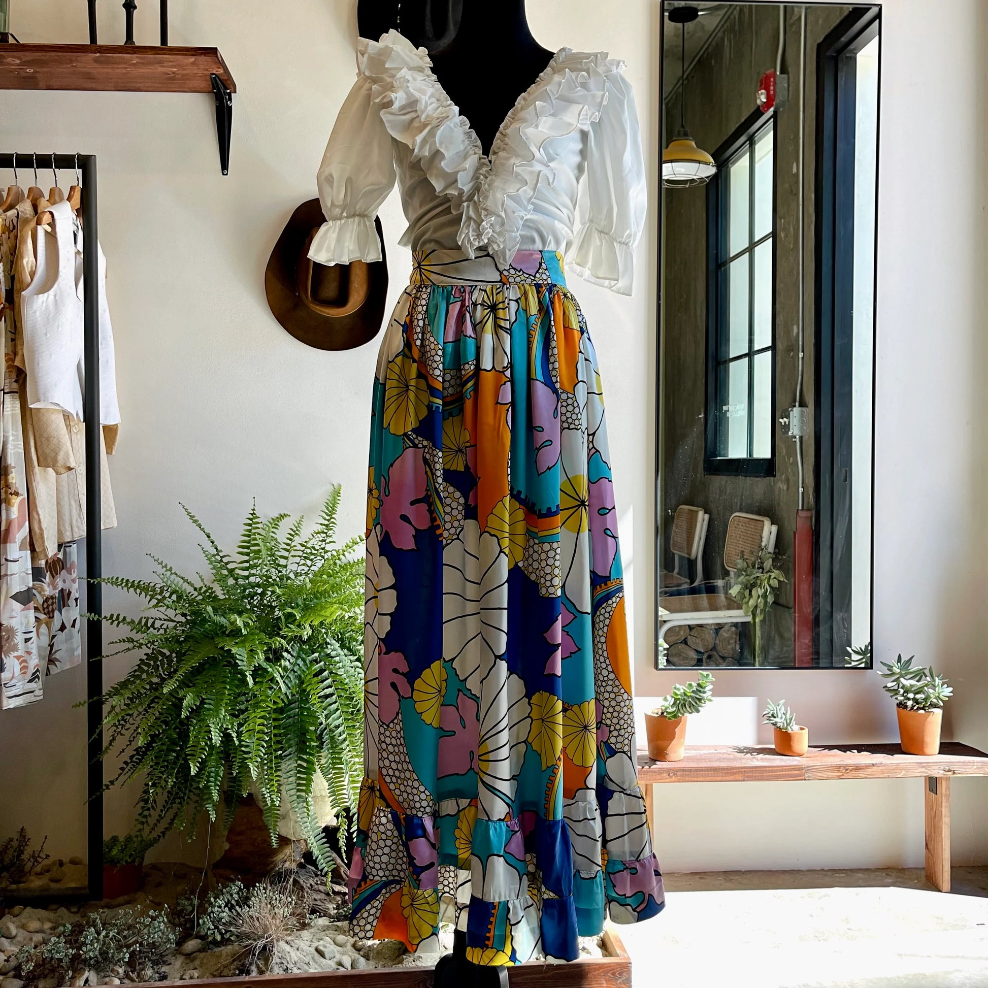 Vintage 70 s Call It Fancy White Ruffle Blouse Your Vintage Neighbor
