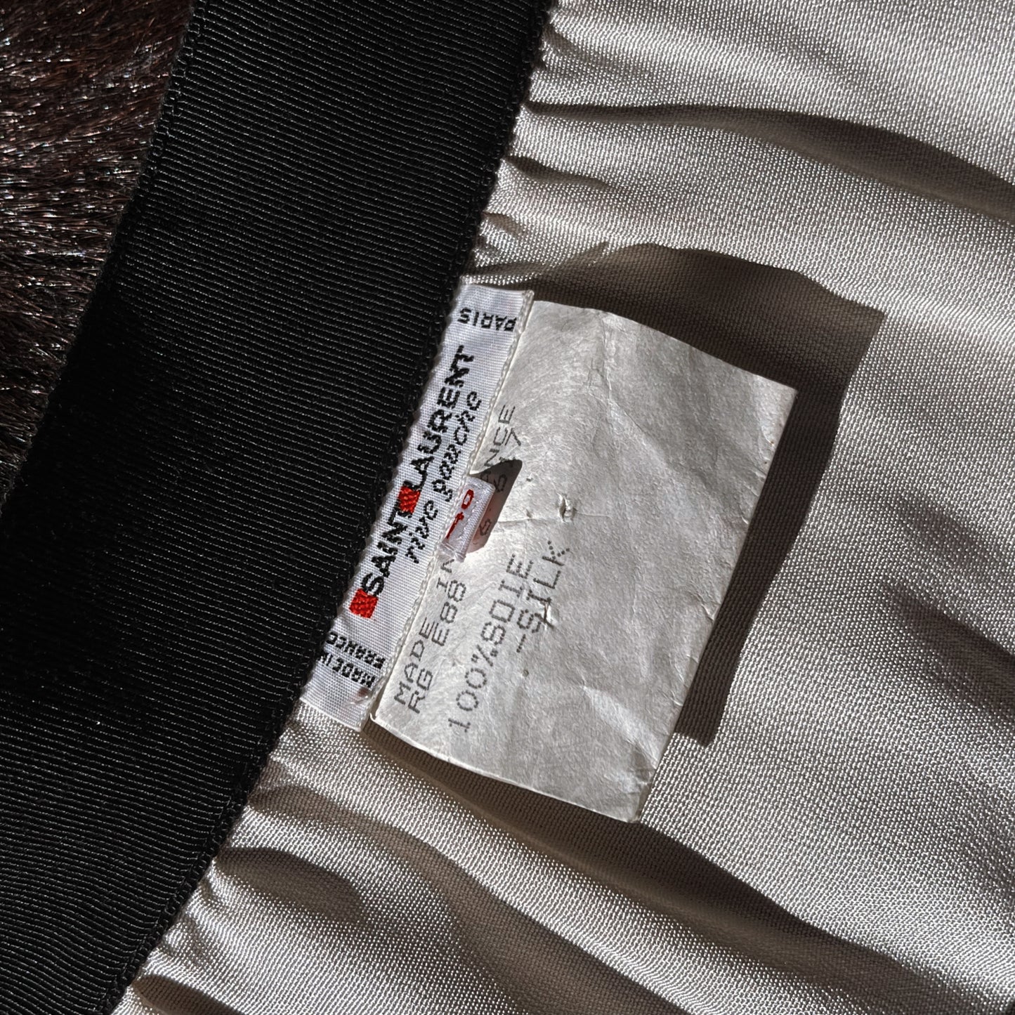 1980s Vintage Yves Saint Laurent Silk Blouse