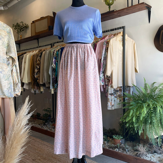 Vintage Handmade Floral Prairie Skirt