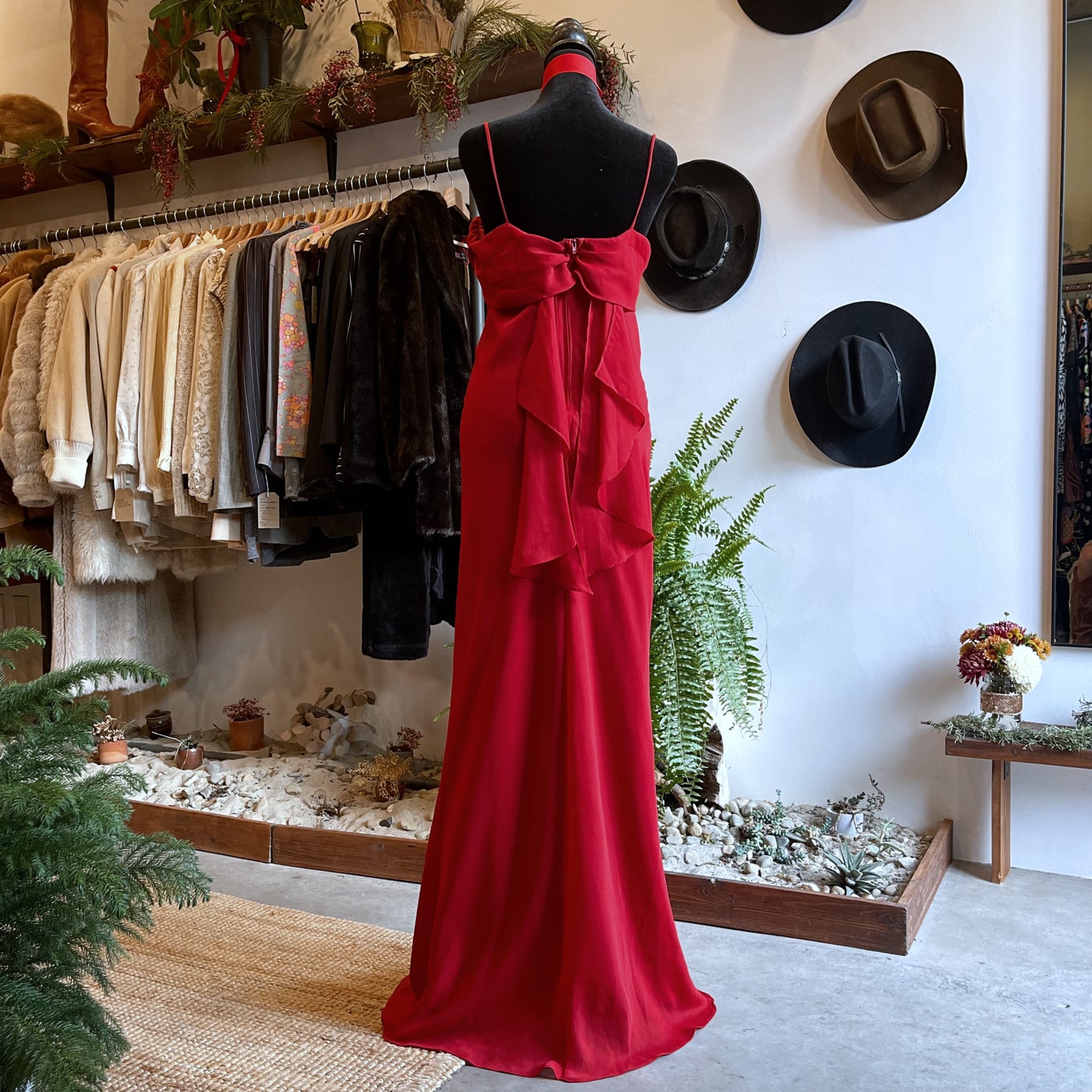 1990s Vintage Jody of California Cowl Neck Gown