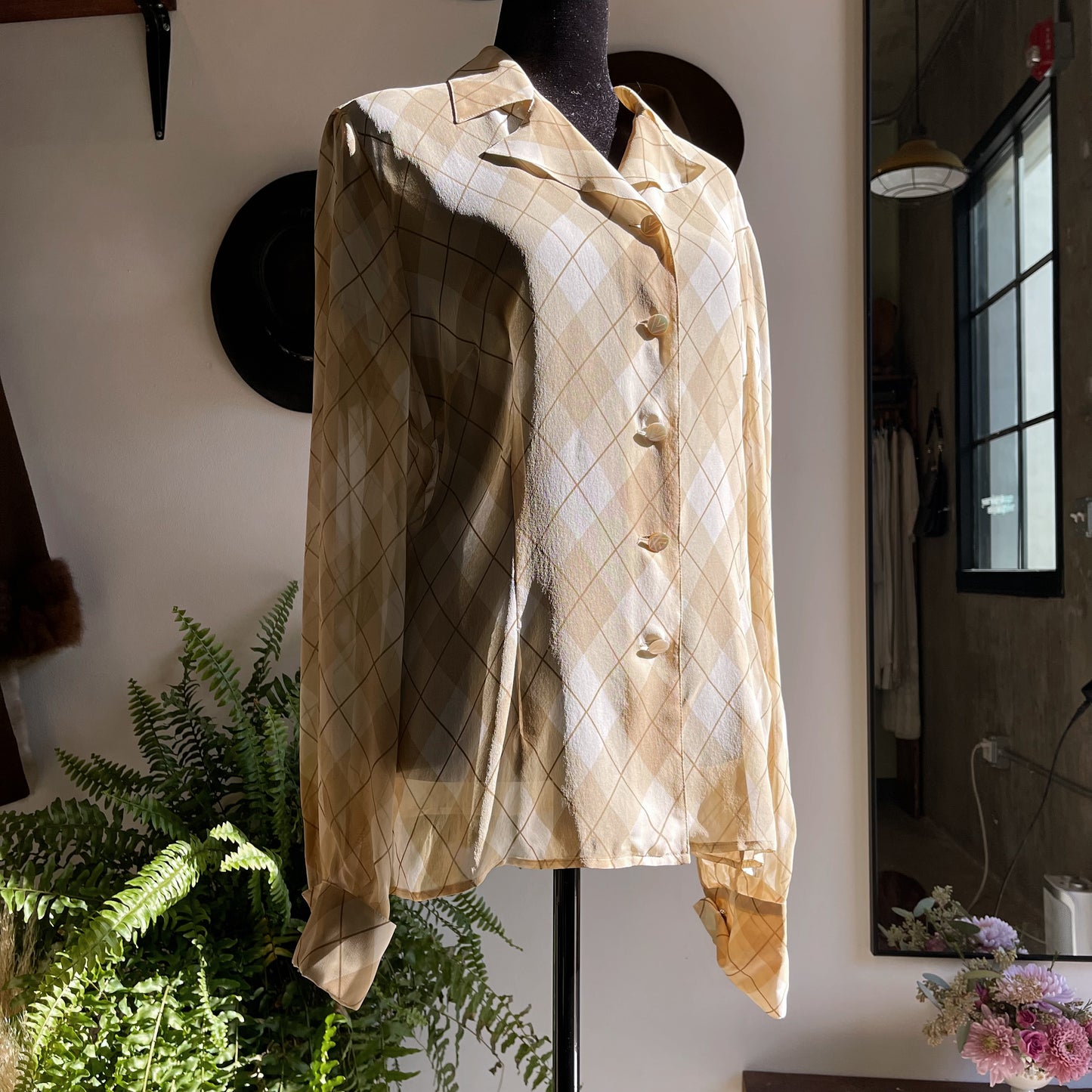 Vintage Valentino Silk Sheer Blouse