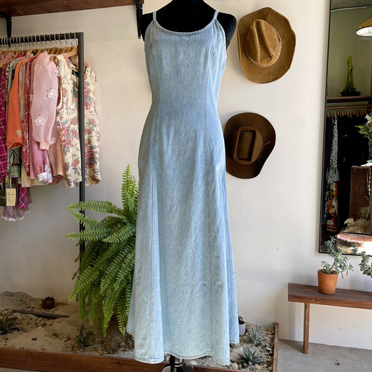 Vintage 90’s Full Length Denim Dress