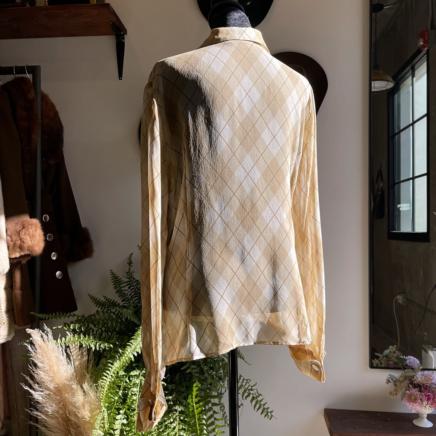 Vintage Valentino Silk Sheer Blouse