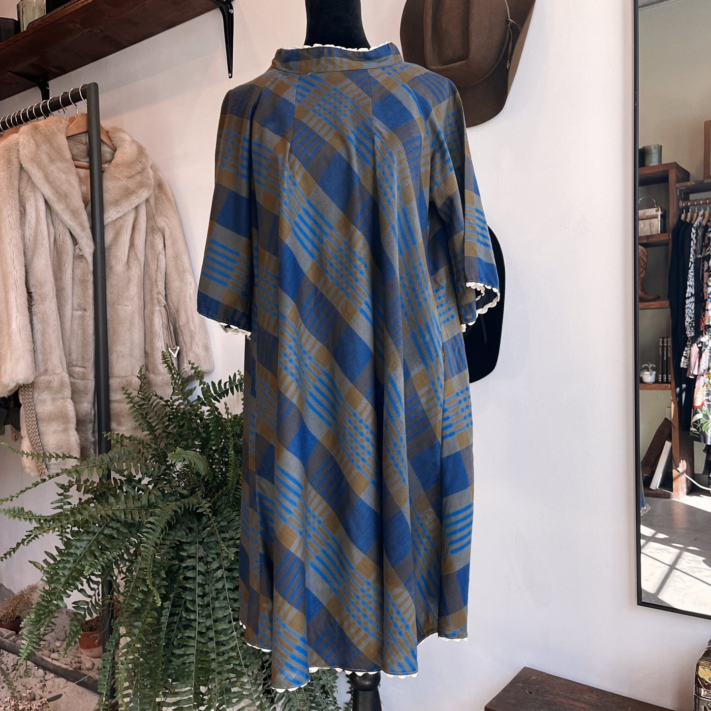 1960’s Vintage Plaid Baby Doll Dress