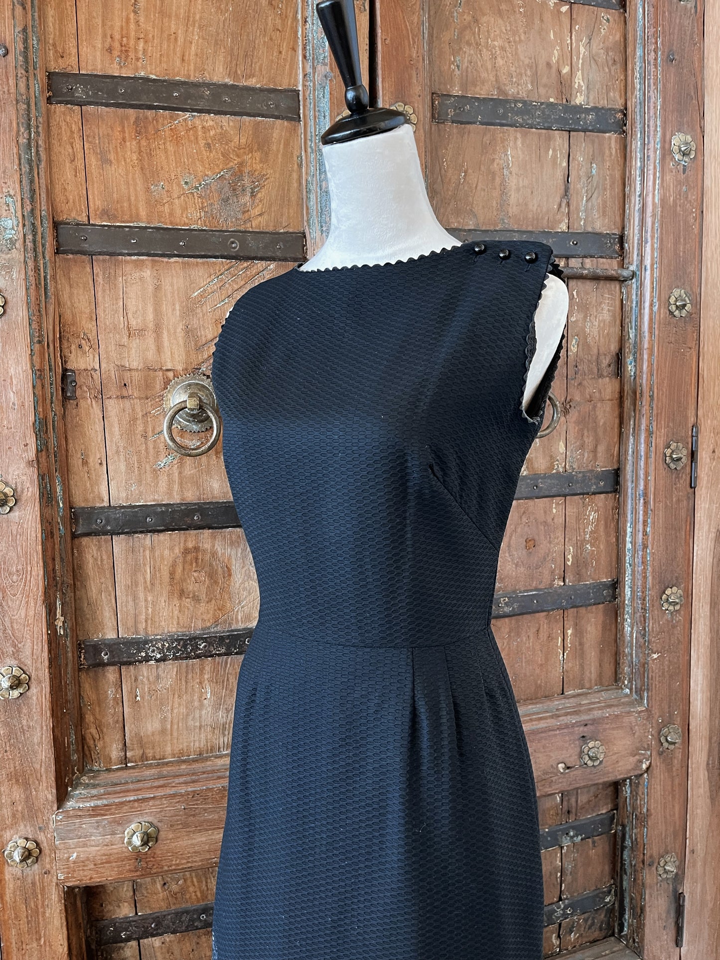 1950s Vintage Lanz Original Black Dress