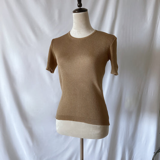 Vintage Yves Saint Laurent Ribbed Knit Top