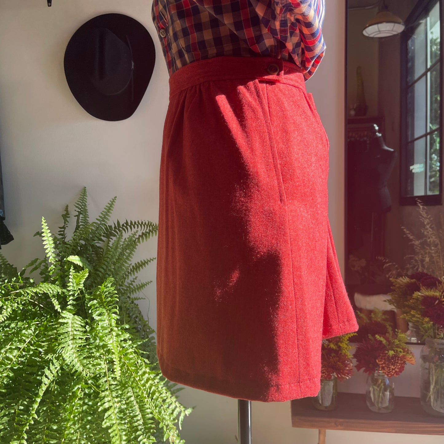 1980s Vintage Christian Dior Plaid Button-Up