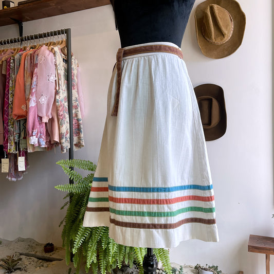 Vintage Boho Cotton Skirt 70’s