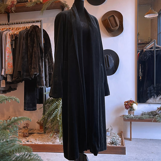 Vintage JS Collections Velvet Duster Coat