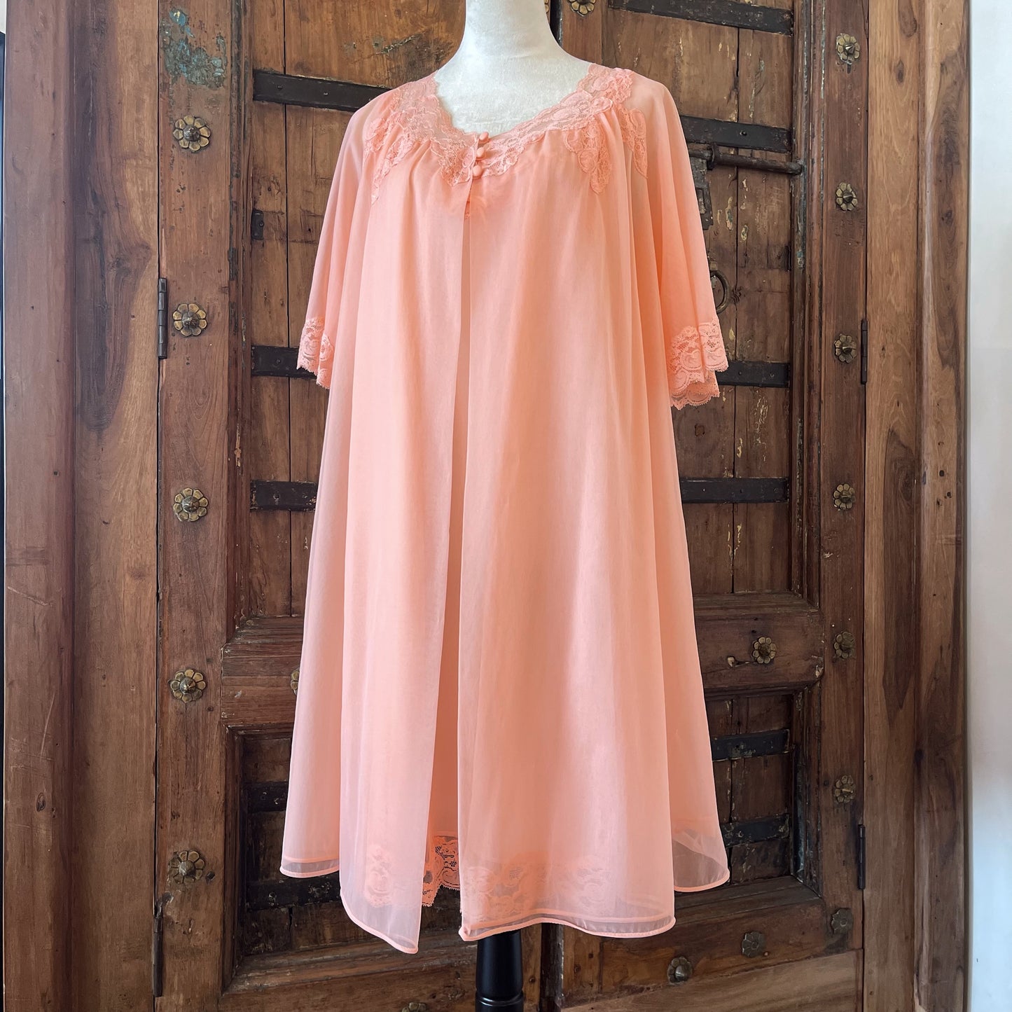 1960s Vintage Slip Bed Jacket Set