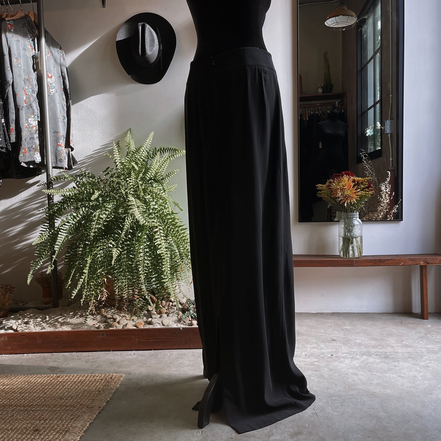 Vintage La Perla Full Length Black Skirt