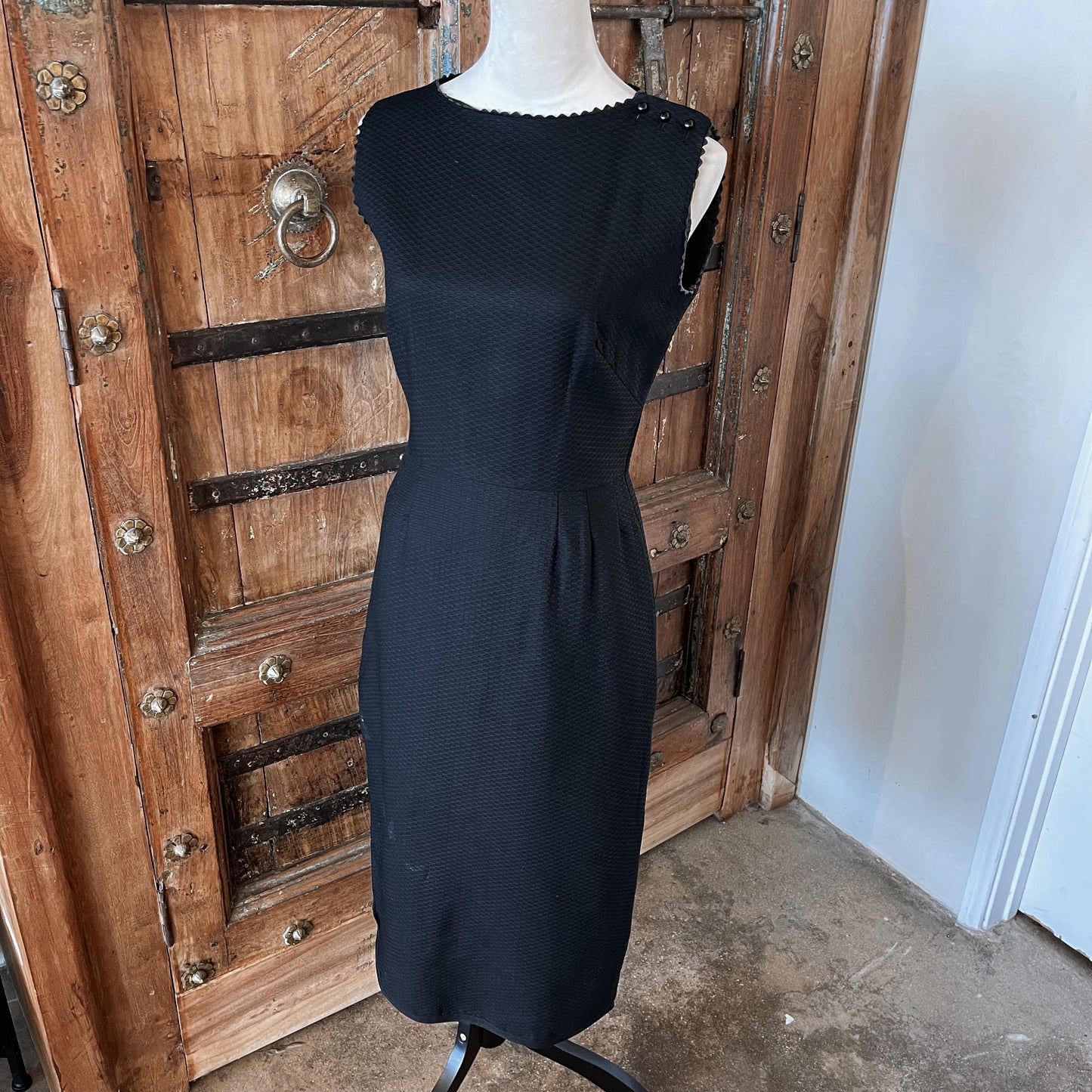 1950s Vintage Lanz Original Black Dress