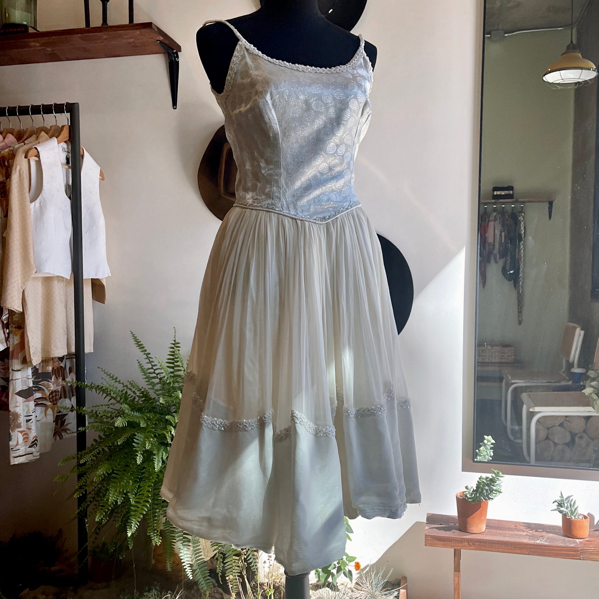 Vintage 50’s Silk Chiffon Dress - Your Vintage Neighbor