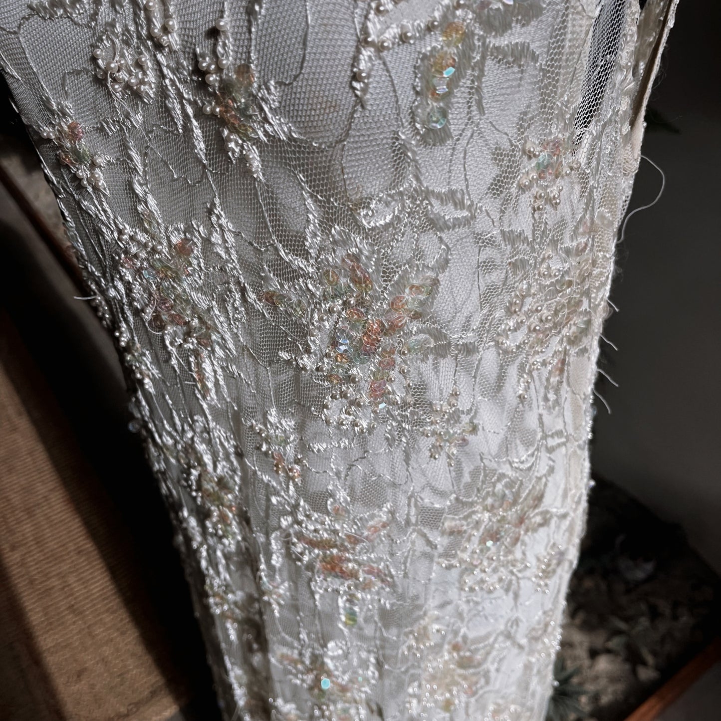 1990s Vintage Bryan Emerson Lace Slip Dress (2 Piece)