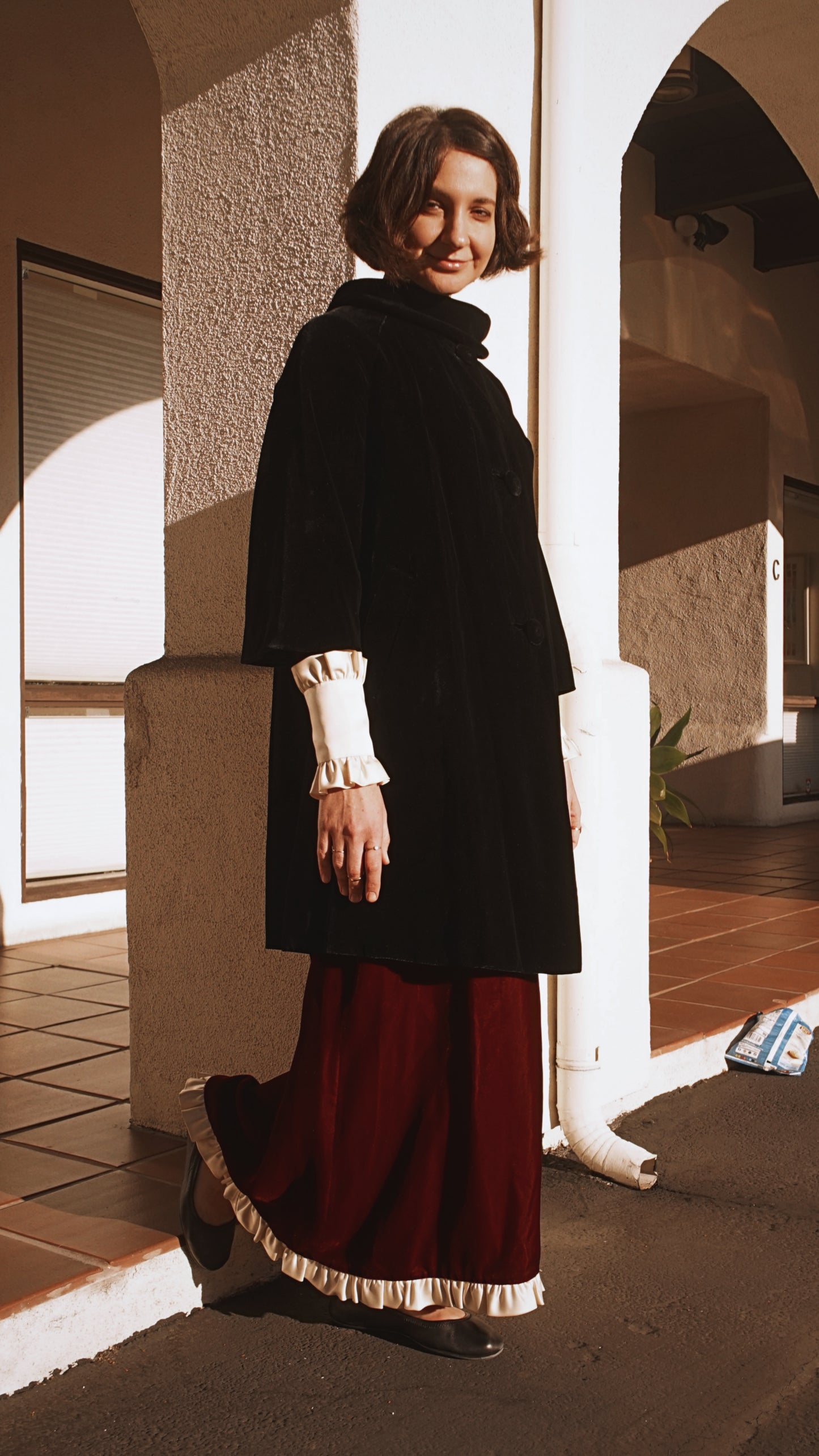 1960s Vintage Velvet Opera Coat