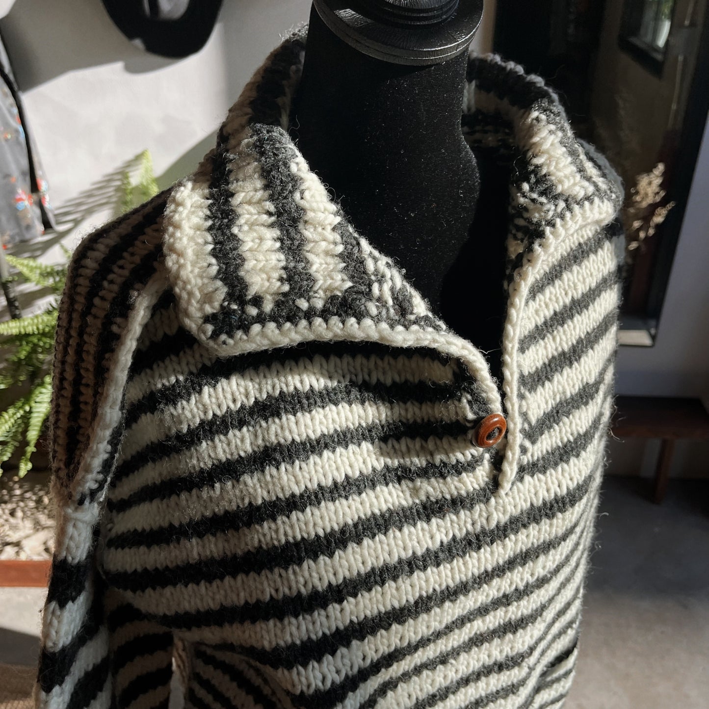 Vintage Knit Oversized Wool Sweater