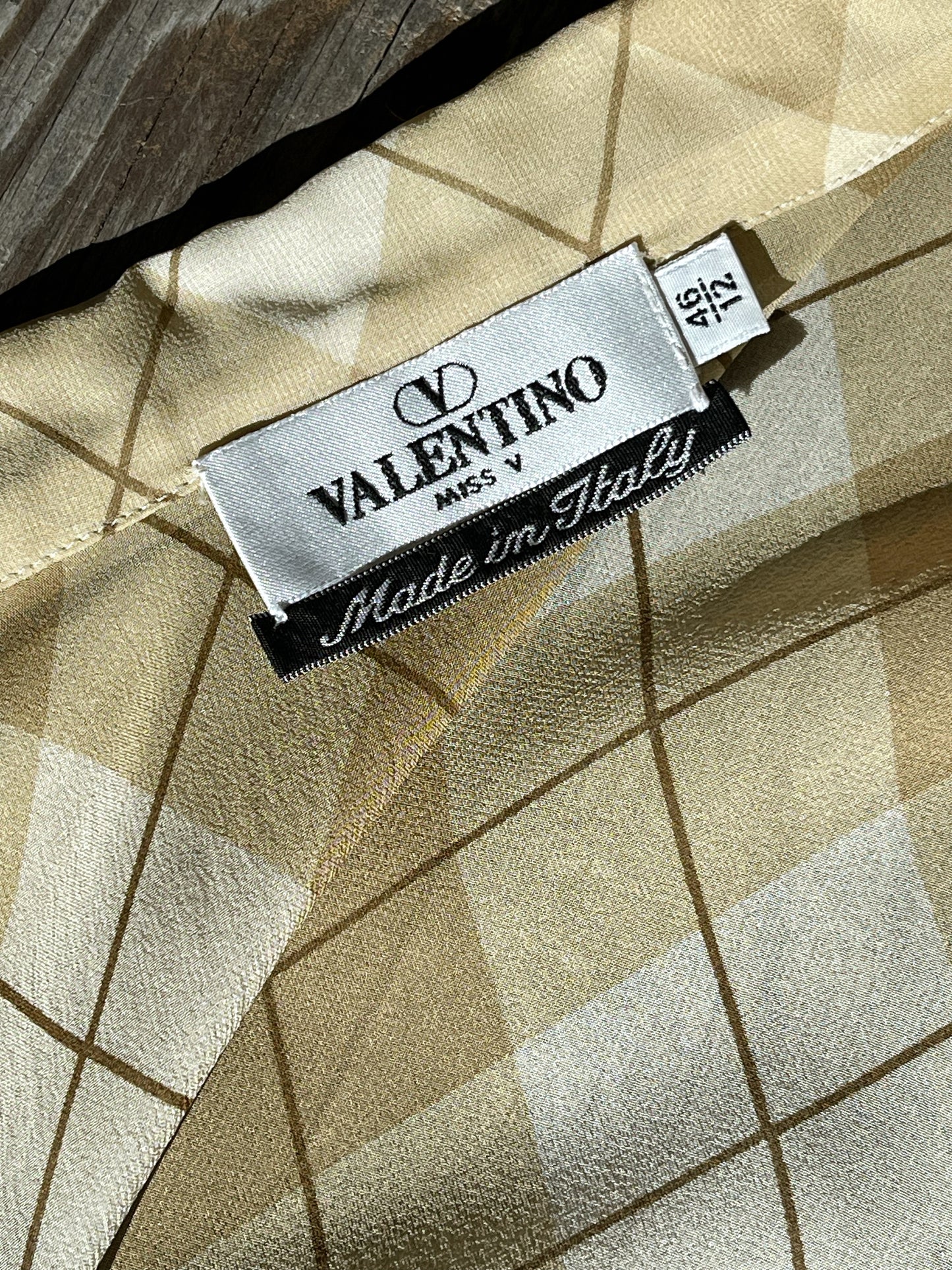 Vintage Valentino Silk Sheer Blouse